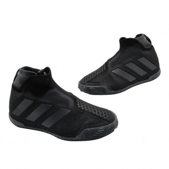 WOMEN'S adidas Stycon Laceless Clay Court Core Black FV2782 - Picture 10 of 11